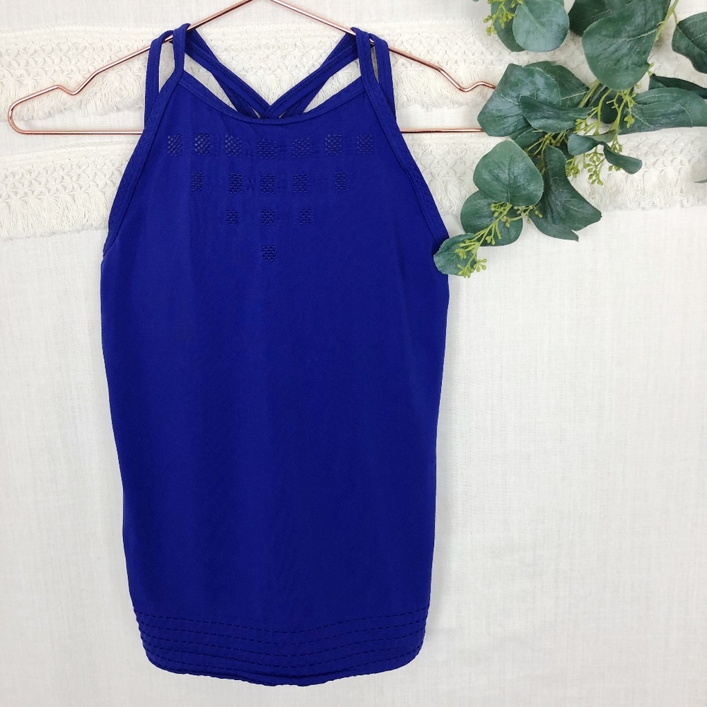 Athleta | Blue Namaste Support Top Mesh | SZ XS